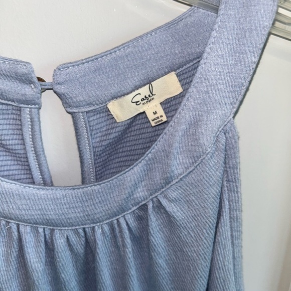 Easel light blue, sleeveless halter dress - sz Medium - Picture 3 of 7